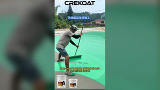 Acrylic systems are the standard choice for outdoor courts.Excellent UV resistance. 