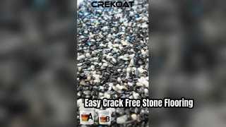 Resin washed stone: ready to use, just trowel it on, no cracks!😍