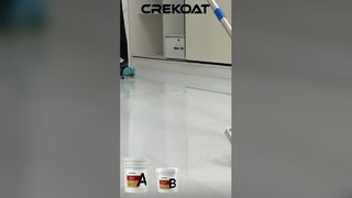 The first time using epoxy colored sand floor paint, it's easier to operate than expected!