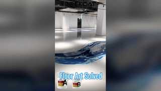 A floor that cannot be solved without artistic floor paint