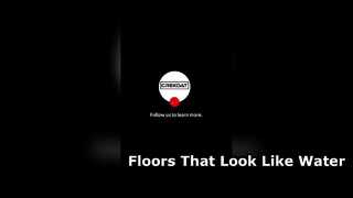 This is not water—it's the floor made of epoxy floor coating!