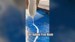 Our resin uses a low viscosity formula. Bubbles naturally rise and escape after pouring.