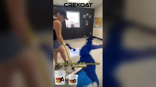 Epoxy Resin Art Floor can take heat, oil, and heavy traffic.
