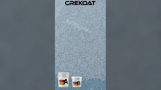 Epoxy colored sand floor paint, seamlessly integrated without hiding dust.