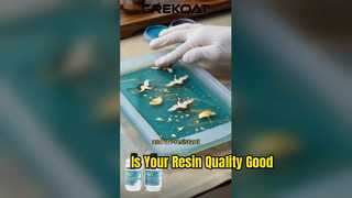 The quality of epoxy resin can be determined by pouring a layer.