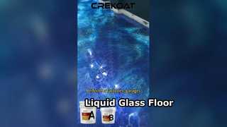Epoxy Art Floor Paint flowing like liquid glass.