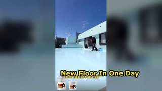 The biggest advantage of polyaspartic floor coating is speed.