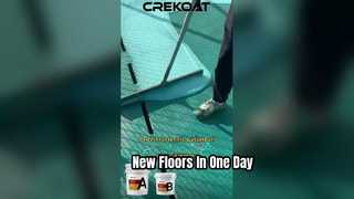 Floor renovation with only one day. Acrylic floor paint makes it happen.