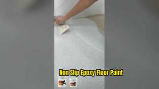 Epoxy colored sand floor paint doesn't slip on rainy days. Stable even when wet.