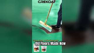 Epoxy floor paint makes old floors flat, clean, and dust free again.