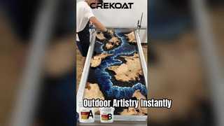 Resin River Table, not a tabletop, it's a landscape 