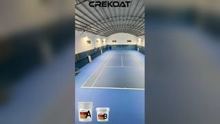  Standard acrylic court. Vibrant colors, smooth surface, amazing feel.
