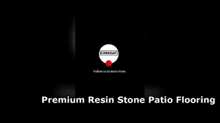 Want a premium patio floor? The answer: resin washed stone.