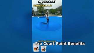 Why has acrylic floor paint become the standard choice for courts?