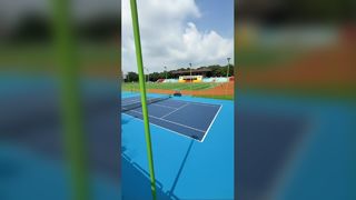 Acrylic floor paint is the shared choice of professional tournaments and training facilities.