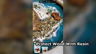 Resin acts like a transparent armor. It preserves the wood completely, sealing it away from moisture