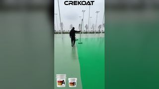 The elastic layer of an acrylic floor paint basketball court absorbs over sixty percent of landing i