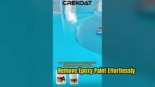 The scraping off of epoxy floor paint is extremely comfortable.