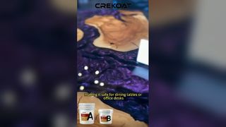 A river table made of epoxy resin, curing my difficult choice