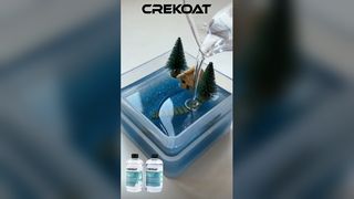 Epoxy resin, thick poured, non explosive.