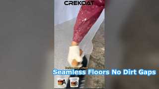 Epoxy colored sand flooring is seamless and integrated. No gaps means no place for dirt to hide.