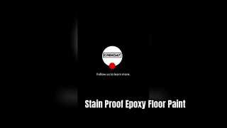 Epoxy colored sand floor paint resists acids, alkalis, salts, and oil stains.