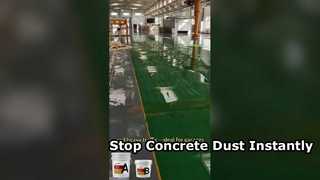 Epoxy floor paint seals the substrate completely, cutting off the source of dust.