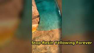 Yellowing is irreversible. Choose the right resin from the start to keep it looking new for a decade