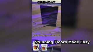 Epoxy art floor paint makes every inch of space worth stopping by.