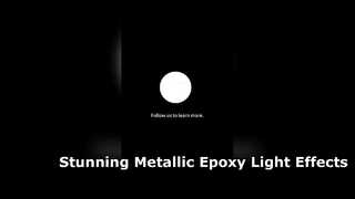 Metallic epoxy flooring is at its most beautiful when there's light.