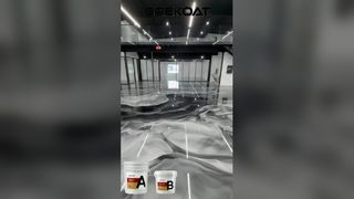 This epoxy resin art floor paint comes with a high-end mirror like feel and the color can be freely 