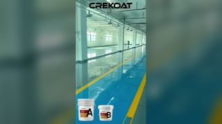 Epoxy floor paint is just that hard 💪 First choice for workshop garage