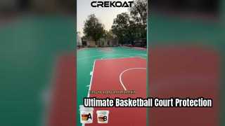 An acrylic floor paint basketball court endures thousands of stops, pivots, and jumps daily.