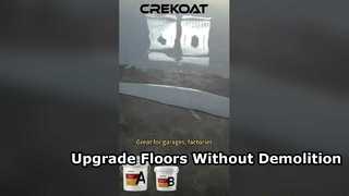 Don't smash it! Don't change it! Directly apply epoxy colored sand floor paint